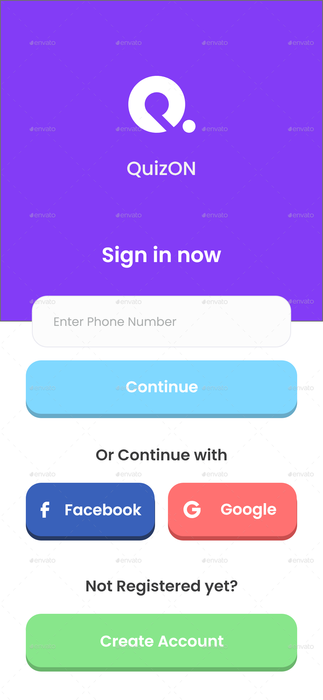 Quiz App UI Kit | Solo, Multiplayer, 1vs1 Quiz Contest App UI Kit ...