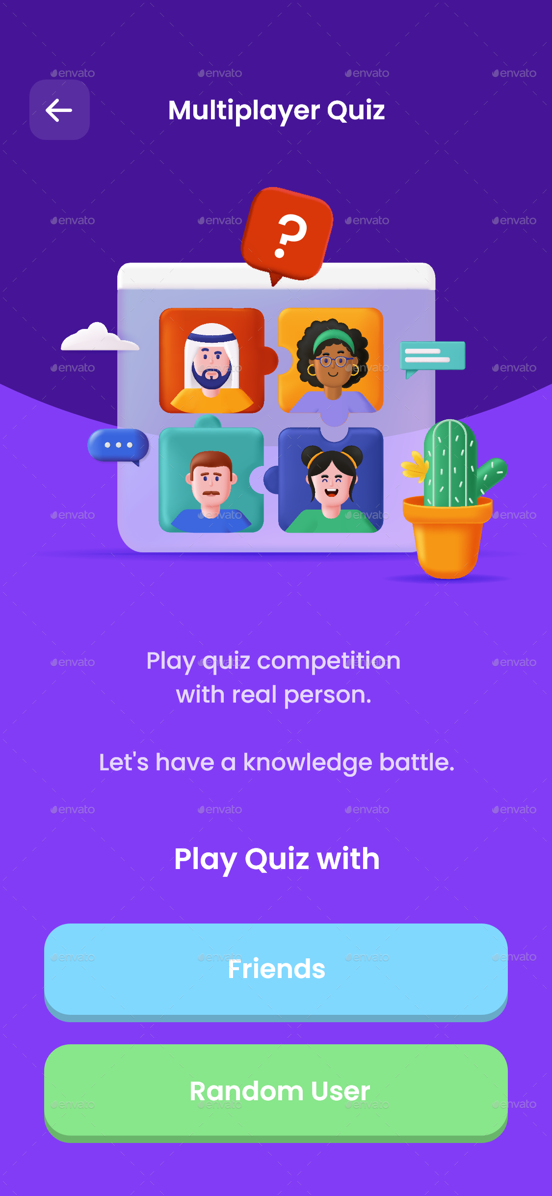 Quiz App UI Kit | Solo, Multiplayer, 1vs1 Quiz Contest App UI Kit ...