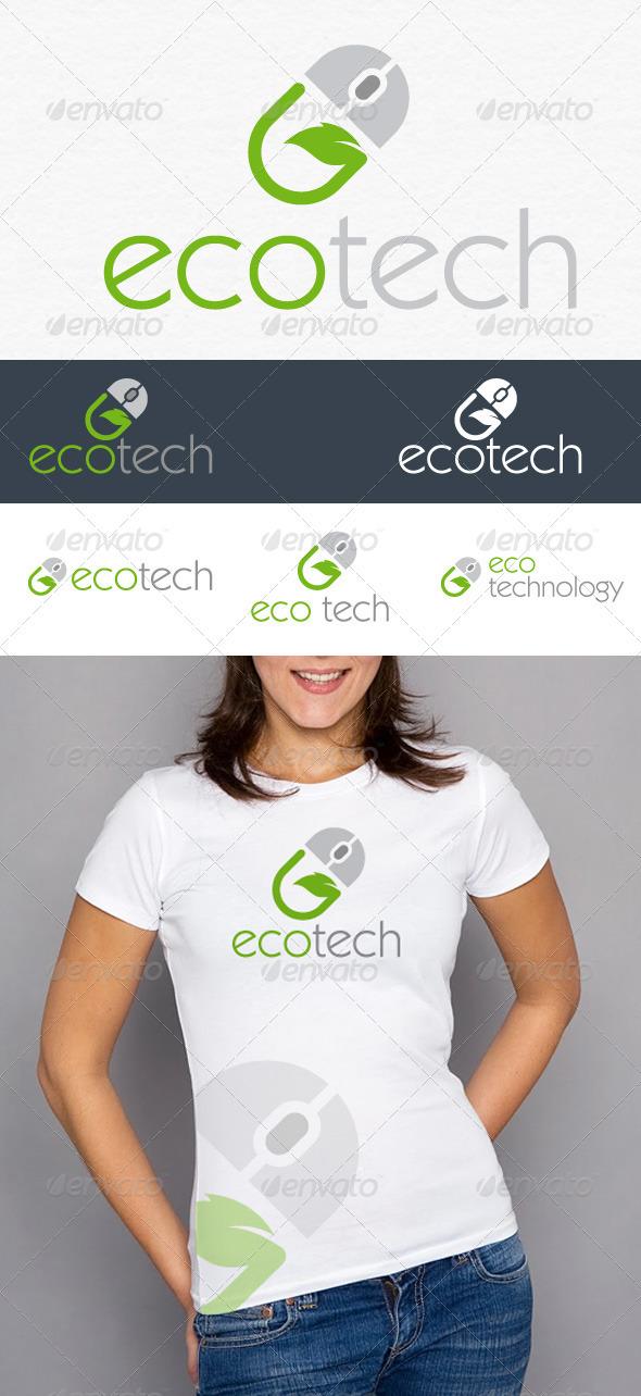 Eco Tech Logo - Vector Abstract