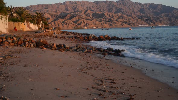 Red Sea Beach, Mountian view alt