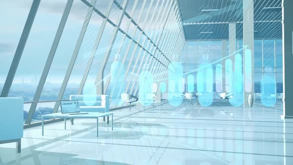 Infographics In The Office With A Light Interior HD alt