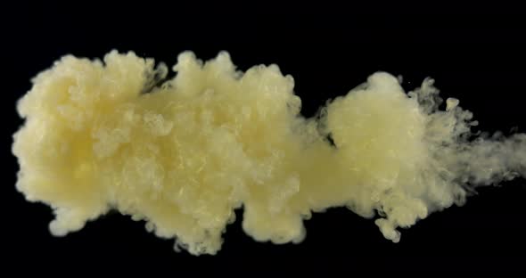 Golden Paint In Water