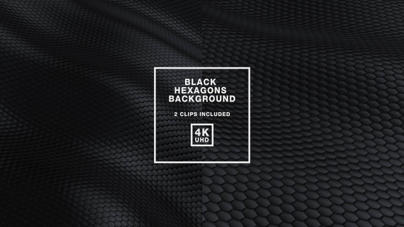 Black Hexagons Background alt