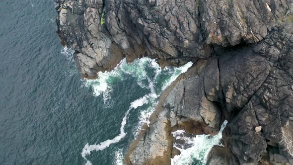 Aerial View of Loughros Point By Ardara in County Donegal Republic of Ireland alt