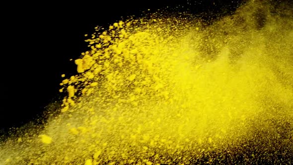 Star anise and turmeric explosion on black  alt