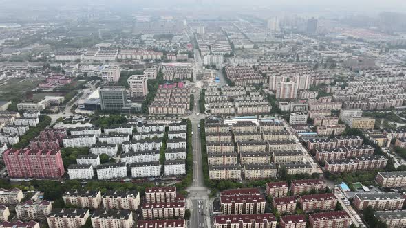 Aerial Shanghai City, Suburbs Area, Stock Footage | VideoHive