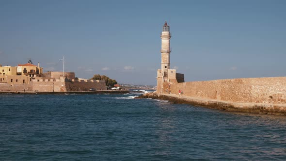 Old Lighthouse In Chania Crete alt