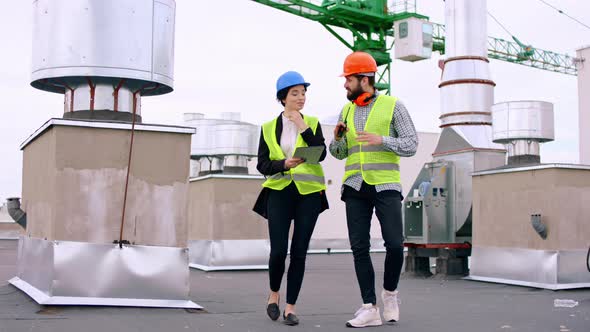 Good Looking Lady with a Safety Helmet Engineer alt