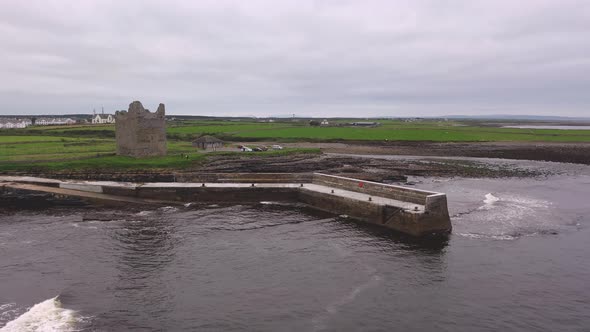 Easky Castle and Pier in County Sligo  Republic of Ireland alt