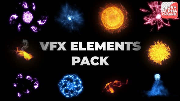 VFX Energy Elements | Motion Graphics Pack