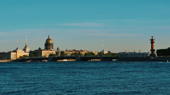 Historical Saint-Petersburg Waterfront