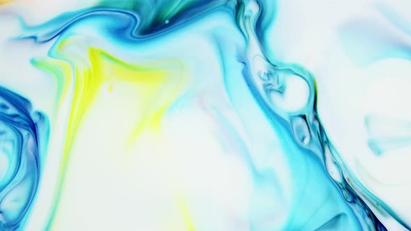 Colorful Liquid Ink Colors Blending Burst Swirl Fluid 126