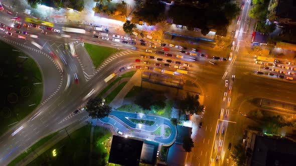 Night City Streets From Above