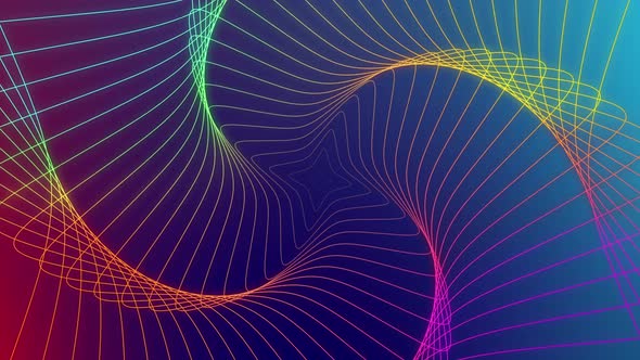 Abstract geometrical liens animated 4k background.