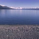 Shore of Lake Pukaki in New Zealand
