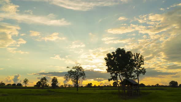 Nature video time lapse sunset sky with clouds Shot on high quality camera on Tripod stand Nature an alt