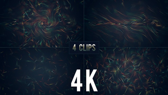 Dark Vibrant Backgrounds - 4 Clips - 4K