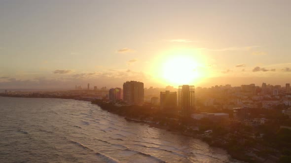 Sunset View Of The City