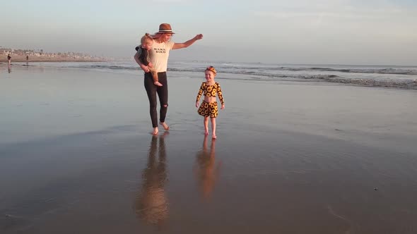 Enjoying Children at the Beach