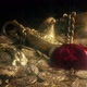 Large Red Diamond In Sparkling Treasure Pile - VideoHive Item for Sale
