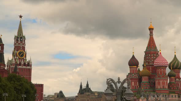 St. Basil Cathedral and Spasskaya Tower