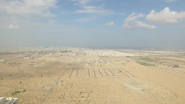 Cityscape of Ajman with Modern Buildings Aerial Top View alt
