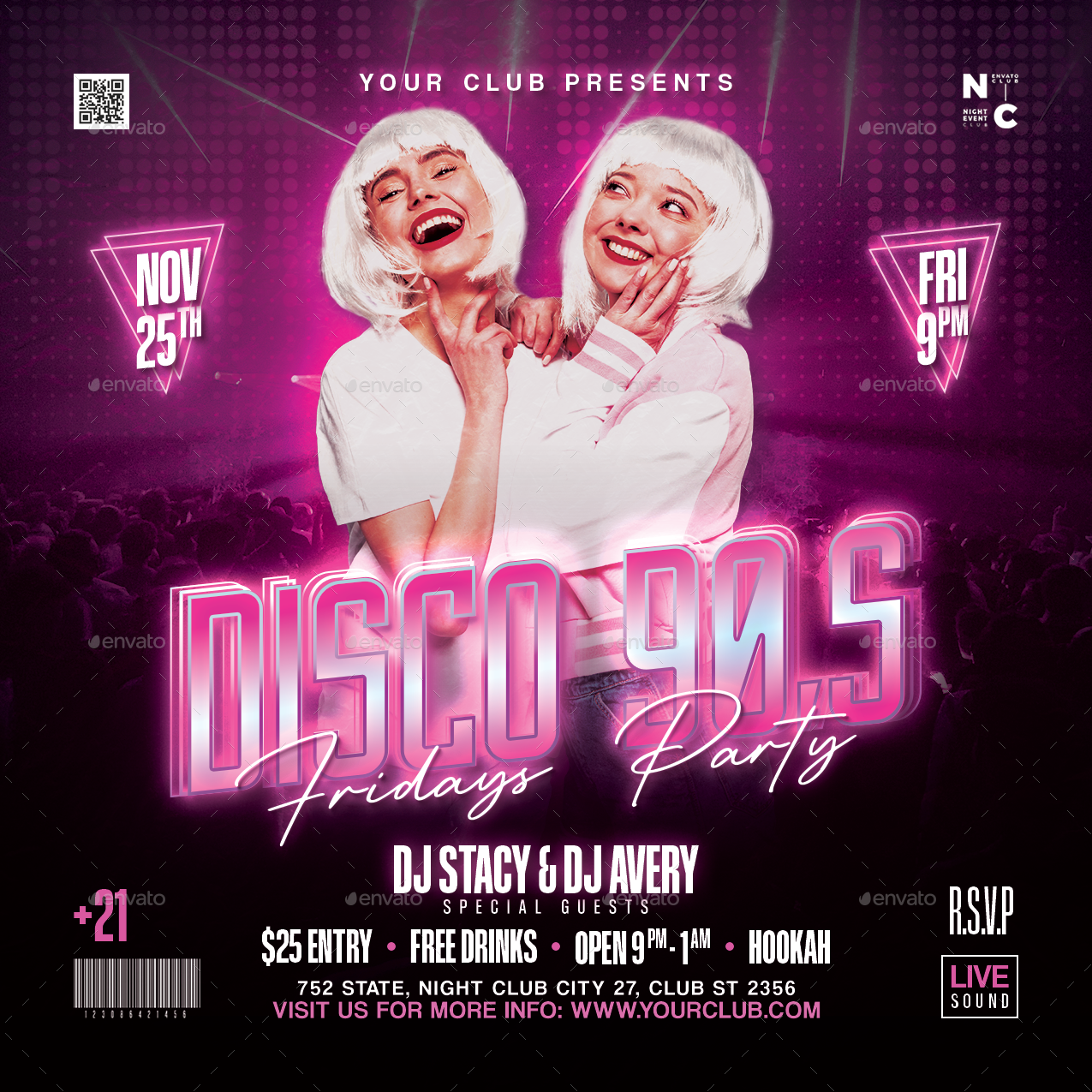 Disco 90's Flyer by 1protheme | GraphicRiver