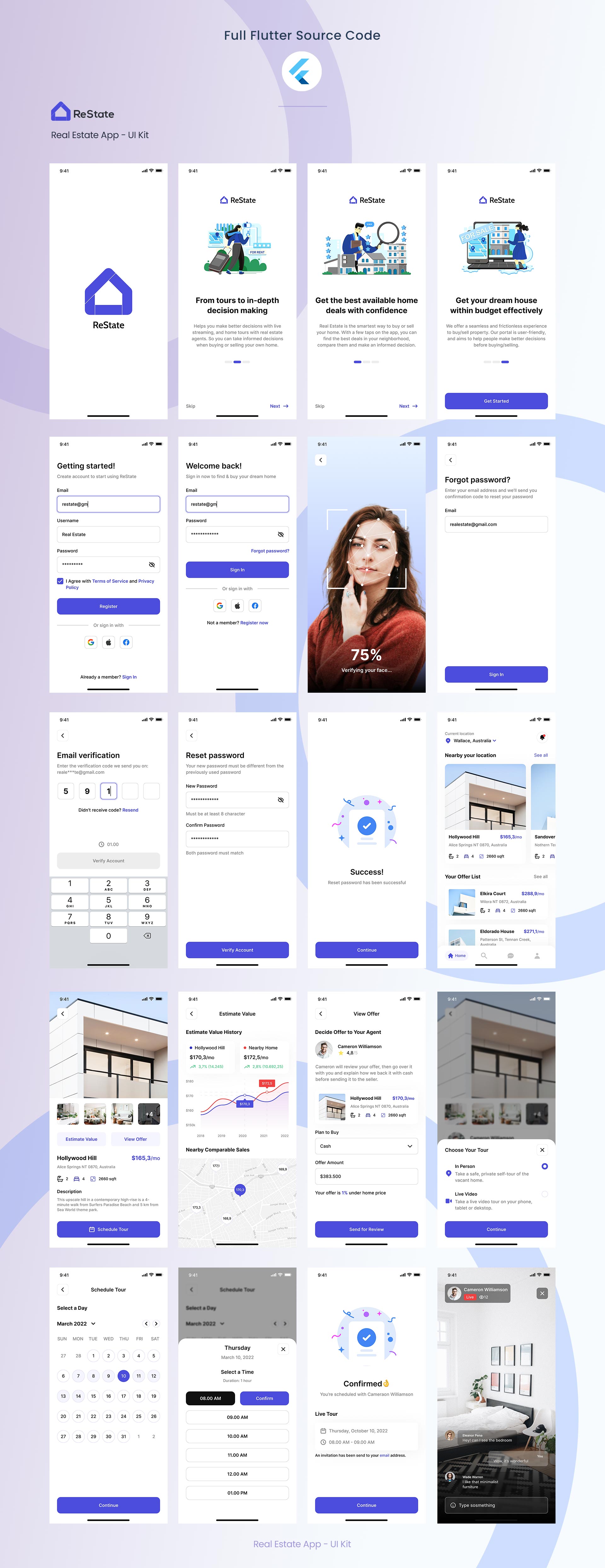 Amoux - Flutter Apps UI Design Template Kit by DoughouzLight | CodeCanyon