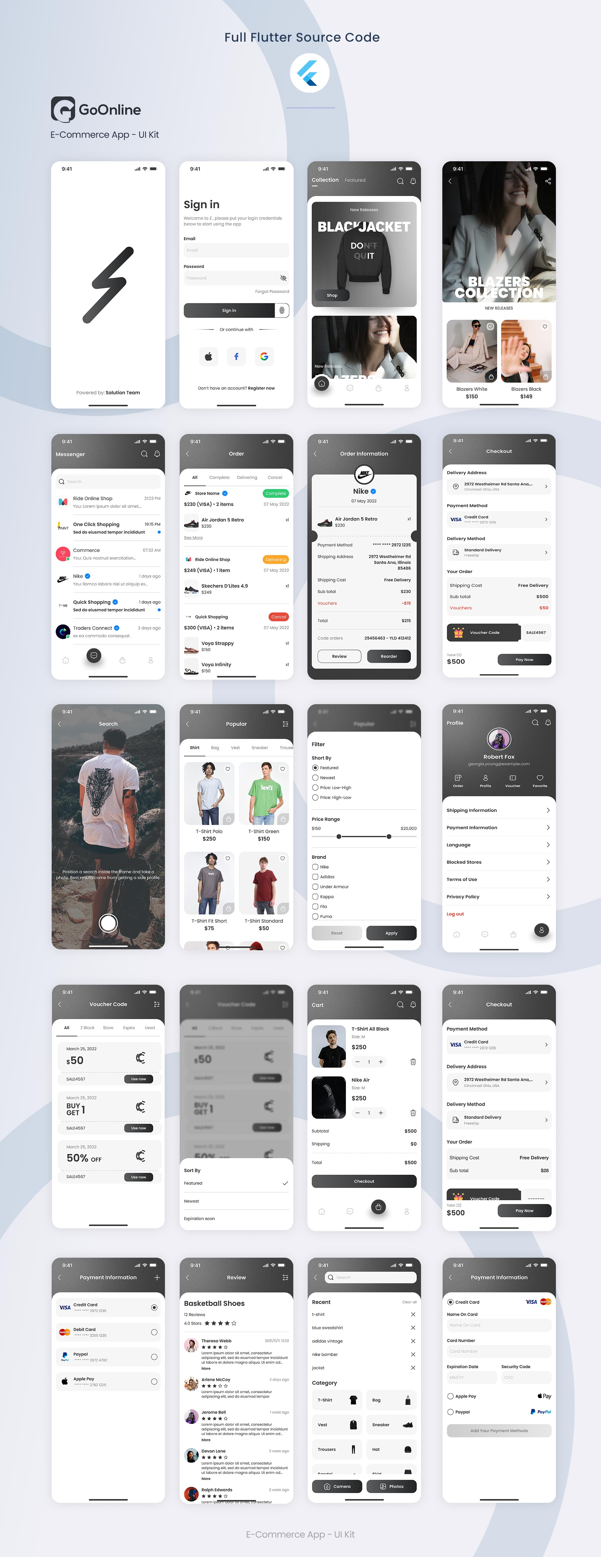 Amoux - Flutter Apps UI Design Template Kit