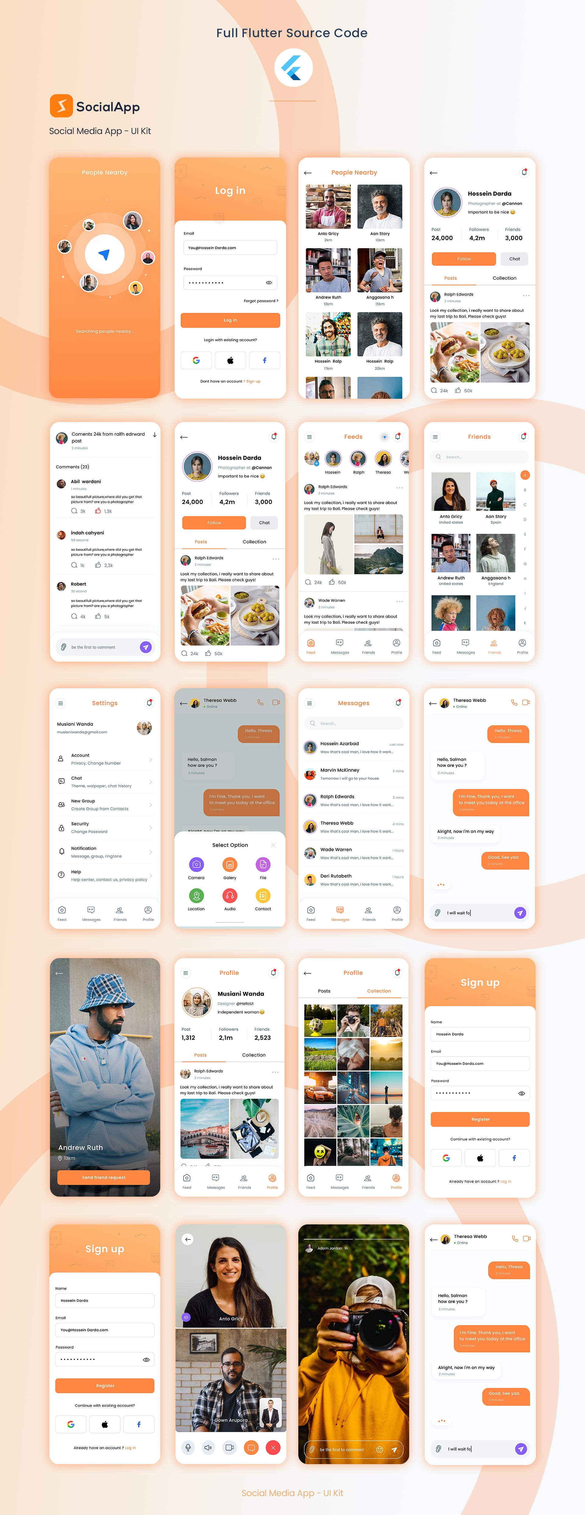Amoux - Flutter Apps UI Design Template Kit by DoughouzLight | CodeCanyon
