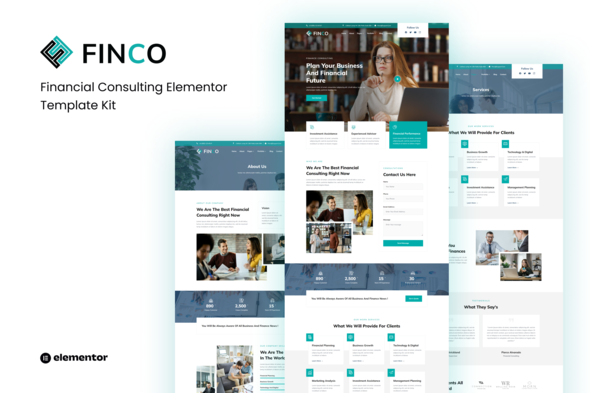 Finco - Financial Consulting Elementor Template Kit