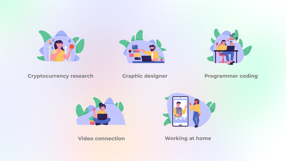 Working at home - Flat concepts