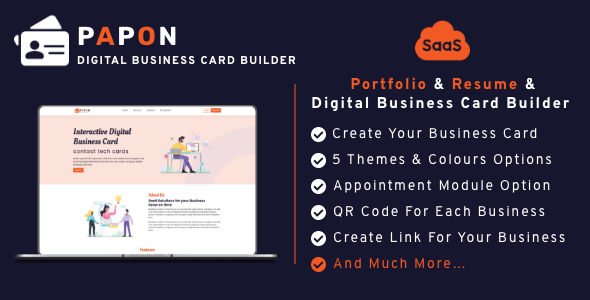 Papon - Digital Business Card Builder SaaS