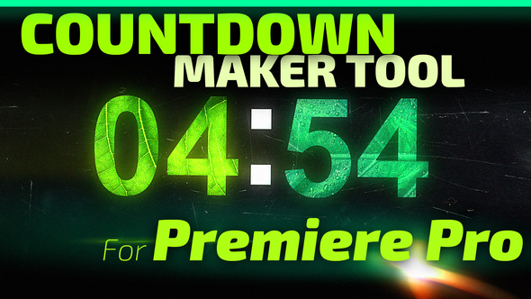 Countdown Maker Tool for Premiere Pro | Mogrt