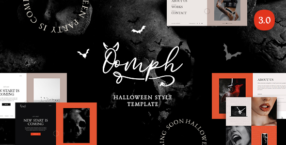 Extraordinary Oomph - Halloween Style Coming Soon & Landing Page Template