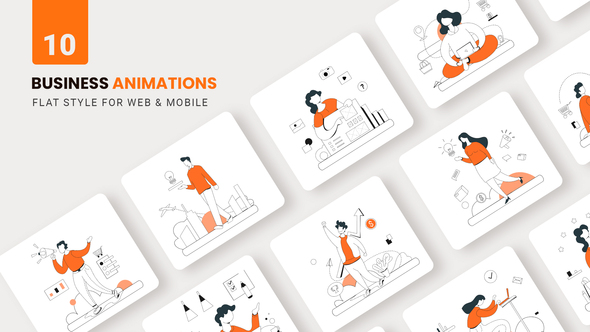 Business Animations - Flat Concept