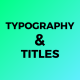 Typography &amp; Titles - VideoHive Item for Sale