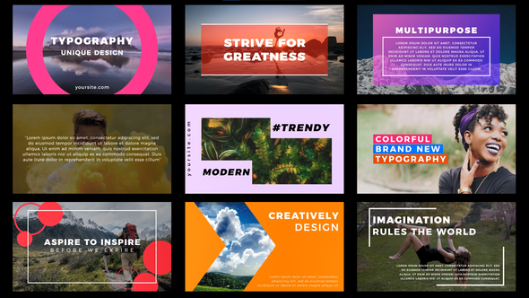 Typography & Titles Titles template preview