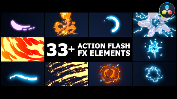 Action Flash FX Pack | DaVinci Resolve