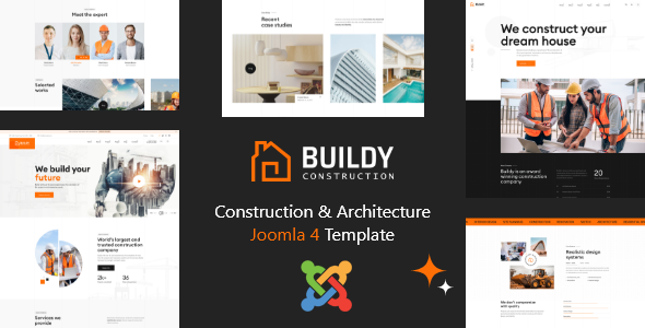 Buildy - Construction & Architecture Joomla 4 Template