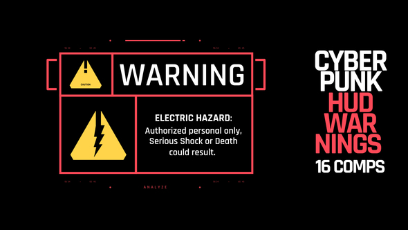HUD Cyberpunk Warnings