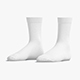 White Long Socks - fabric sox pair