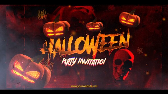 Halloween - Witch Hunt Party Video Displays template preview