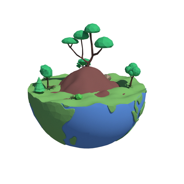 Earth With Trees