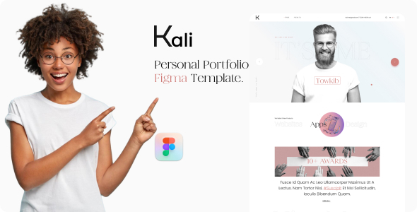 Kali – Personal Portfolio Figma Template
