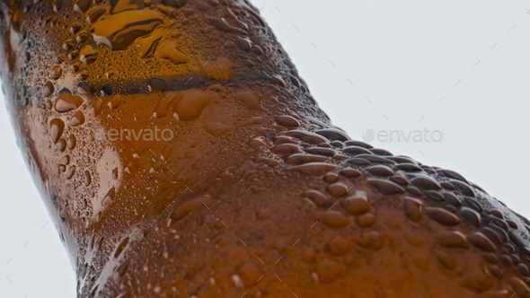 Bottle of Cold Water with Drops Stock Image - Image of beverage