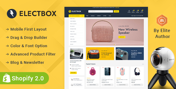 Electbox – Multipurpose Electronics Store Shopify 2.0 Responsive Theme