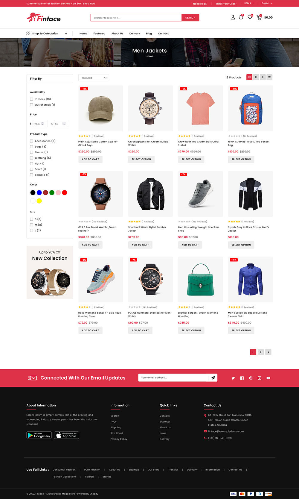 Fintace - Multipurpose Fashion Store Shopify 2.0 Responsive Theme by ...