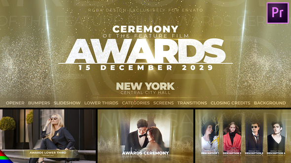 Awards Pack Premiere Pro template preview