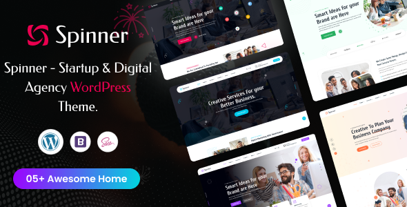 Spinner – Startup and Digital Agency WordPress Theme